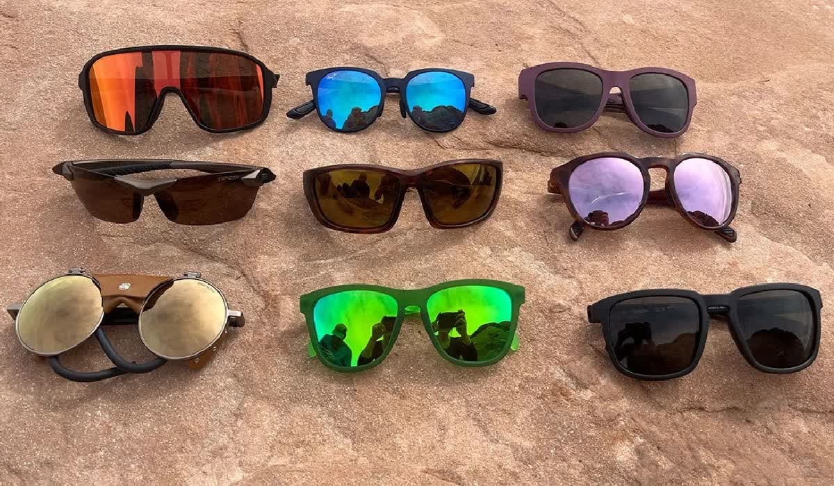 انواع عینک های کوهنوردی در رنگ های مختلف 